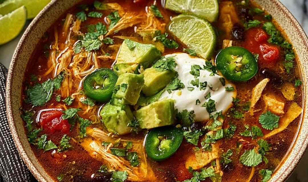 Poblano Chicken Tortilla Soup