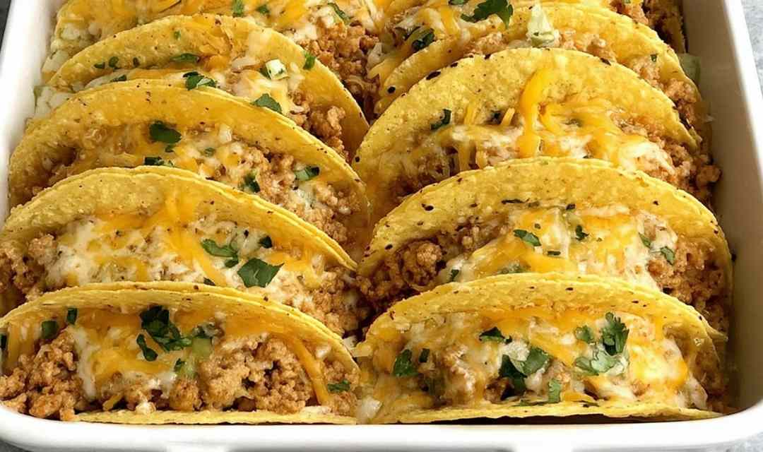 Baked Ground Chicken Tacos