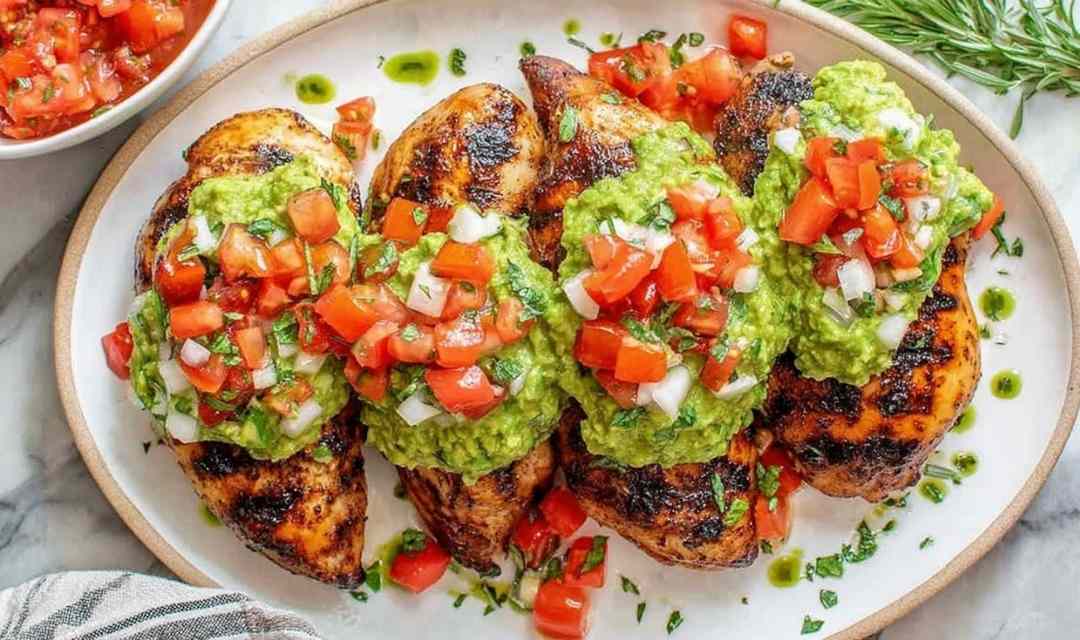California Grilled Chicken with Avocado and Fresh Mozzarella
