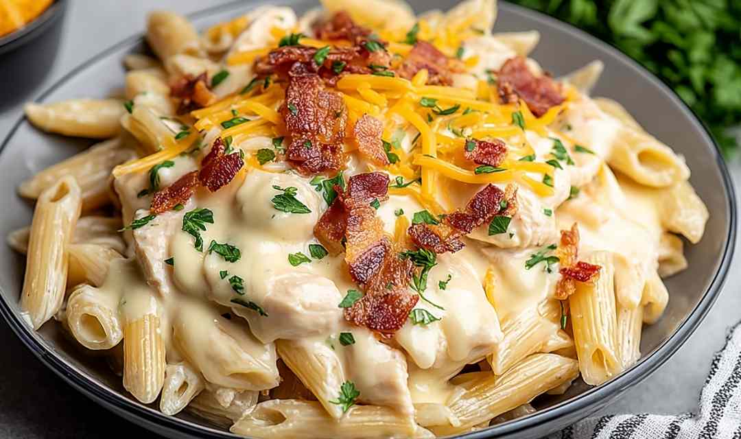 Crack Chicken Penne – Creamy Cheesy Ranch Pasta