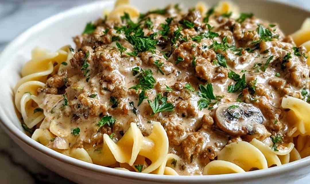 Ground Turkey Stroganoff