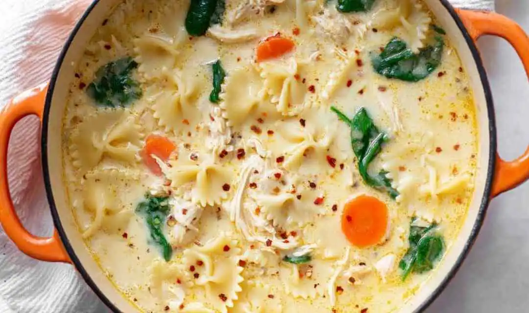 Chicken Alfredo Lasagna Soup