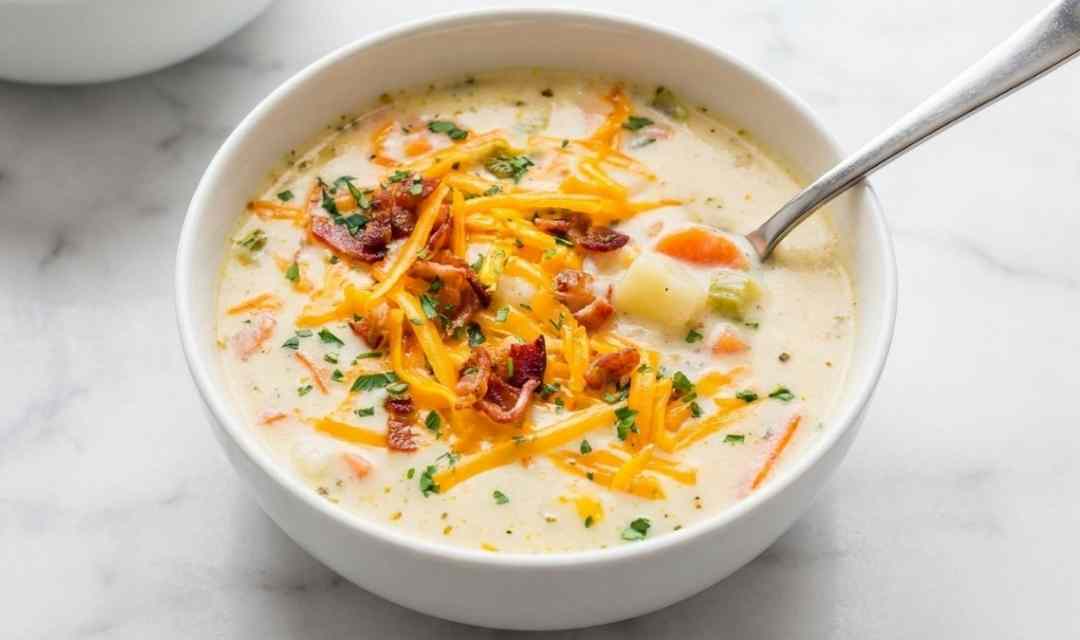 Cheesy Chicken Chowder Recipe – 39 Grams of Protein!