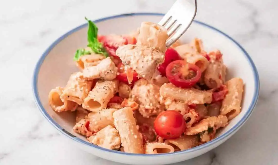 Baked Chicken Feta Pasta
