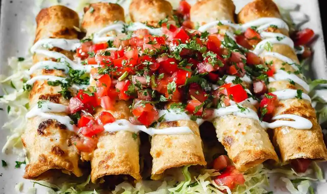 Crispy Fried Chicken Flautas