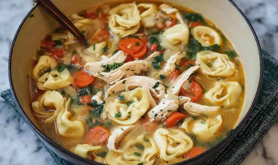 Easy Chicken Tortellini Soup