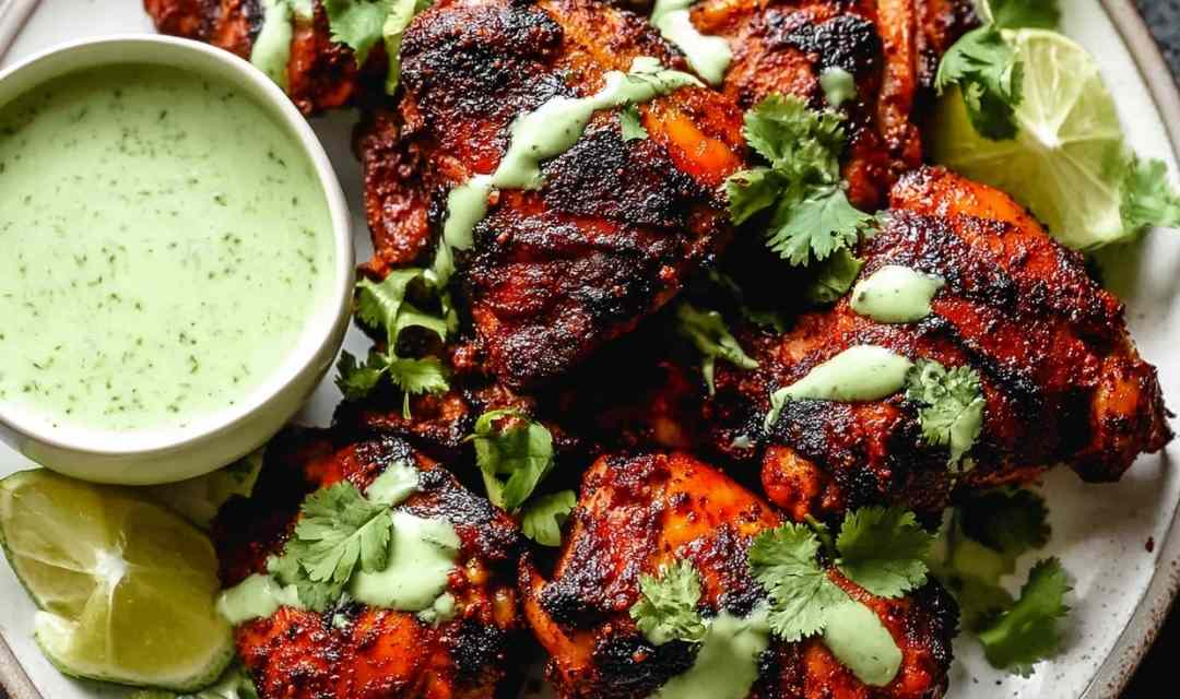 Peruvian Chicken with Green Sauce