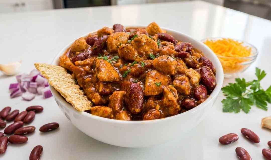 Red Chicken Chili Recipe – 24 Grams of Protein!